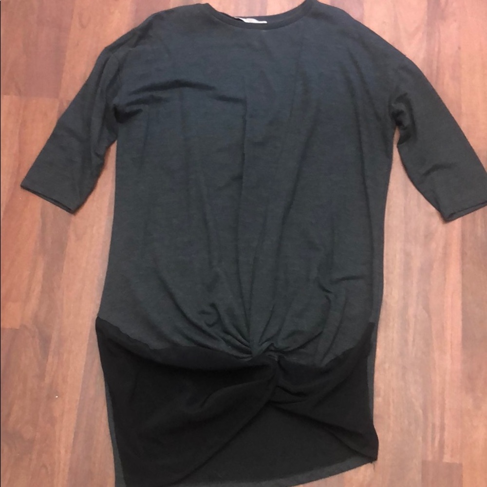 Grey Sweatshirt Dress - Size M